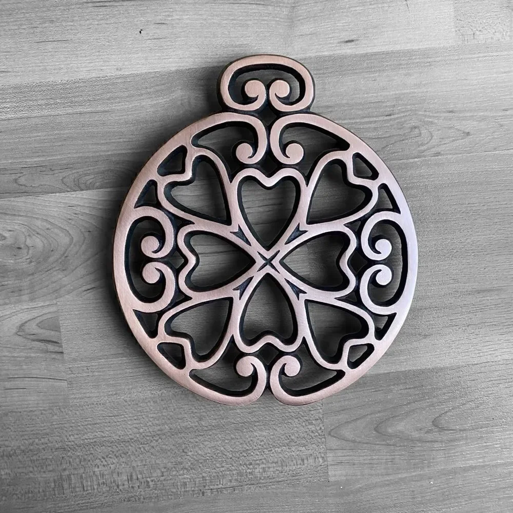 Pampered Chef 2007 RoundUp from the Heart Trivet 2007 NIB